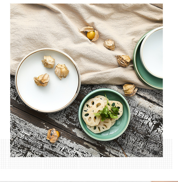 Kreatywne ceramiczne małe naczynie płyta domowa Underglaze Kimchi danie chiński styl japoński Sushi zastawa stołowa - Wianko - 5