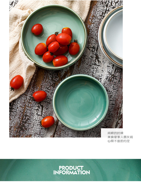 Kreatywne ceramiczne małe naczynie płyta domowa Underglaze Kimchi danie chiński styl japoński Sushi zastawa stołowa - Wianko - 2