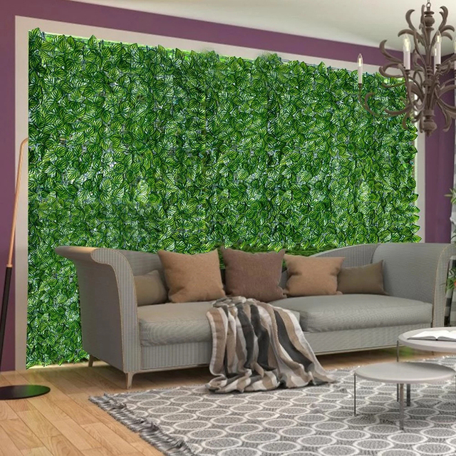 Sztuczna trawa - mata dekoracyjna zielona ściana - Wianko - 5