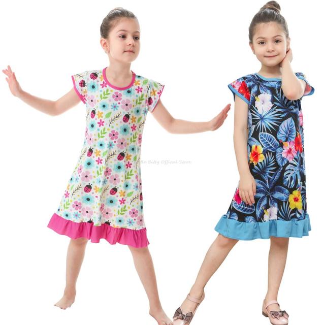 Sukienka wieczorowa dla nastoletniej dziewczyny z motywem Cartoon - koszula nocna letnia i piżama - Wianko - 13