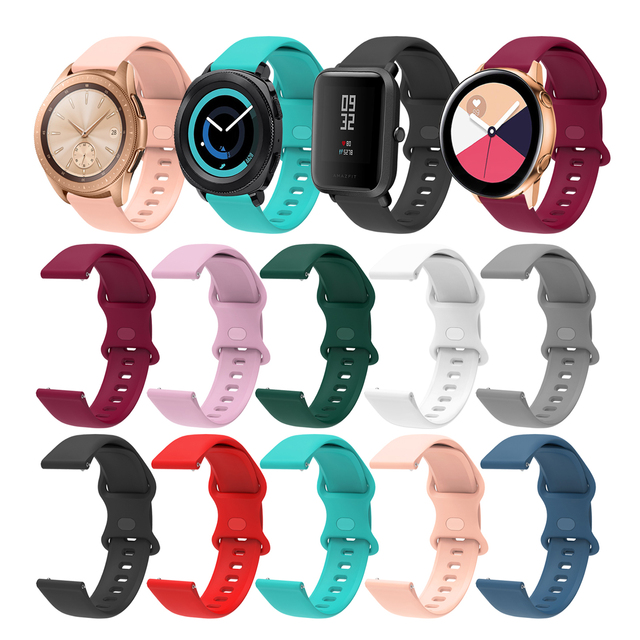 Pasek WatchSrap do Xiaomi MI 2 koloru 20/22 mm - silikonowa bransoleta sportowa dla zegarka inteligentnego Haylou RT LS05S/Mibro powietrza - Wianko - 6