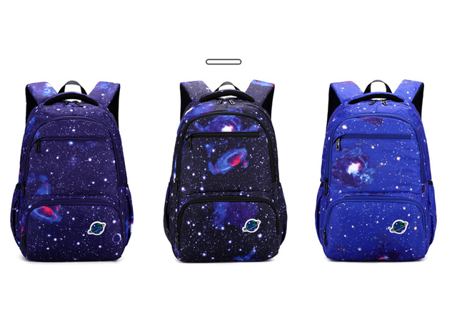 Plecak szkolny dla dzieci do szkoły podstawowej z nadrukiem gwiazd i ochroną grzbietu - Wianko - 2
