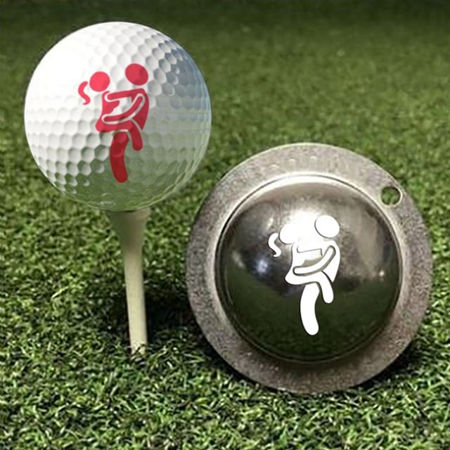 Narzędzie do treningu golfa - Humorystyczne modele szablonu linii piłki z markerem linijnym dla dorosłych - Wianko - 6