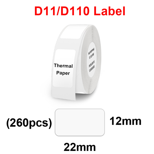 NIIMBOT D11 D110 - etykiety samoprzylepne do drukarki Niimbot D11 - biały kolor papieru etykietowego - Wianko - 5