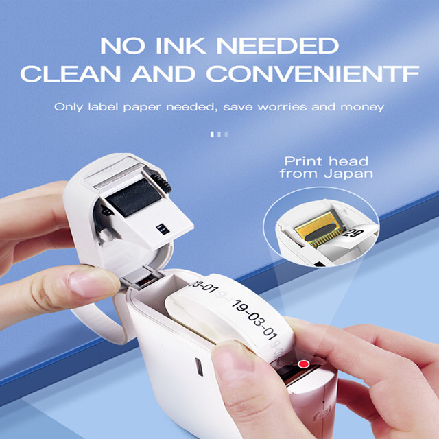 NIIMBOT D11 D110 - etykiety samoprzylepne do drukarki Niimbot D11 - biały kolor papieru etykietowego - Wianko - 6