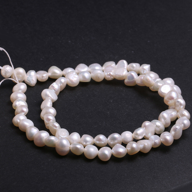 Różowe koraliki perły słodkowodne 100% naturalne do tworzenia biżuterii barokowe koraliki DIY kolczyki bransoletka naszyjnik - Wianko - 7