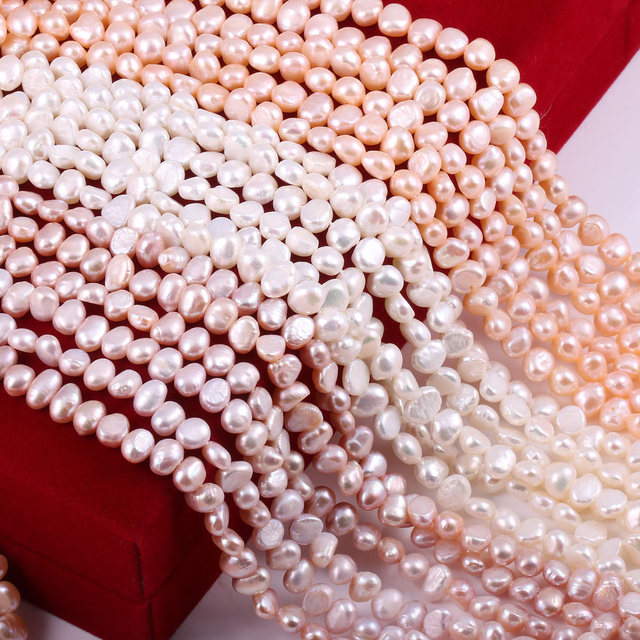 Różowe koraliki perły słodkowodne 100% naturalne do tworzenia biżuterii barokowe koraliki DIY kolczyki bransoletka naszyjnik - Wianko - 9