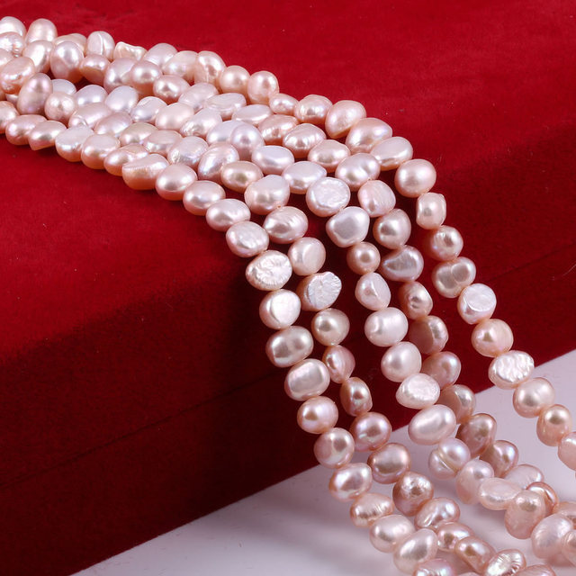 Różowe koraliki perły słodkowodne 100% naturalne do tworzenia biżuterii barokowe koraliki DIY kolczyki bransoletka naszyjnik - Wianko - 14