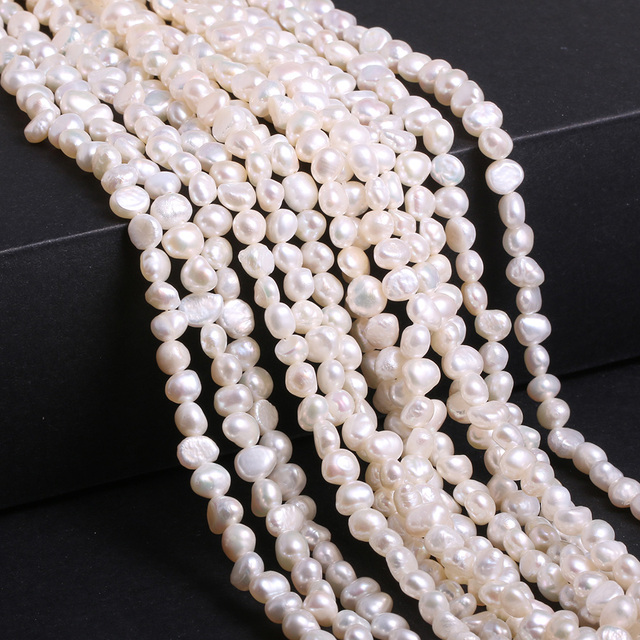 Różowe koraliki perły słodkowodne 100% naturalne do tworzenia biżuterii barokowe koraliki DIY kolczyki bransoletka naszyjnik - Wianko - 5