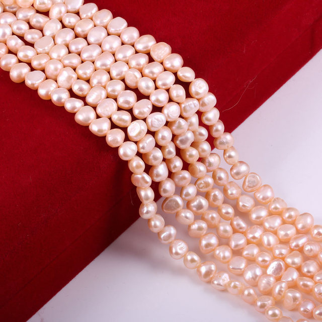 Różowe koraliki perły słodkowodne 100% naturalne do tworzenia biżuterii barokowe koraliki DIY kolczyki bransoletka naszyjnik - Wianko - 11