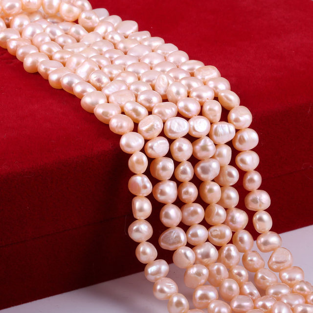 Różowe koraliki perły słodkowodne 100% naturalne do tworzenia biżuterii barokowe koraliki DIY kolczyki bransoletka naszyjnik - Wianko - 10