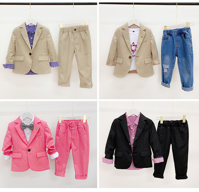 Dziecięce garniturki: Marynarka i spodnie - nowa moda, wysoka jakość - Wianko - 6