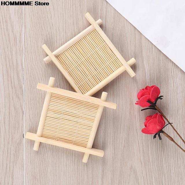 Drewniana mydelniczka bambusowa do łazienki - pudełko na mydło z talerzem pod prysznic - Wianko - 7