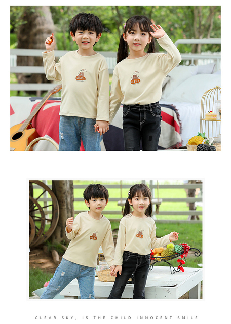 Klasyczne koszulki dziecięce dla dziewczyn 2T, 4T, 11T - białe i czarne, długie rękawy - Wianko - 9