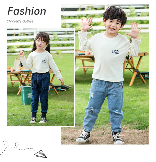 Klasyczne koszulki dziecięce dla dziewczyn 2T, 4T, 11T - białe i czarne, długie rękawy - Wianko - 12