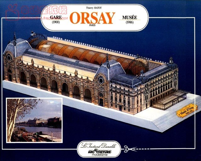 Model papierowego budynku Muzeum Sztuki Orsay 3D - instrukcja montażu - Wianko - 1