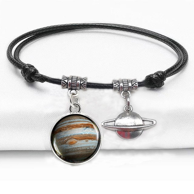Bransoletka Galaxy z wisiorkiem mgławica, planeta, biżuteria szkło, projekt ręczny DIY - Wianko - 4