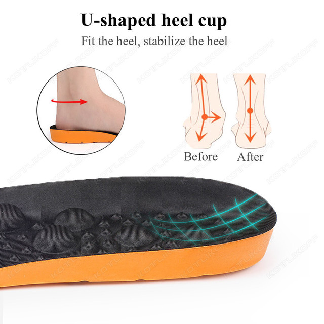 Ortopedyczne wkładki do butów z masażem stóp dla mężczyzn i kobiet - miękka ulga w bólu, idealne do biegania i sportu - Wianko - 7