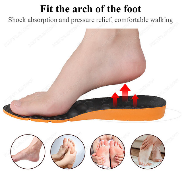 Ortopedyczne wkładki do butów z masażem stóp dla mężczyzn i kobiet - miękka ulga w bólu, idealne do biegania i sportu - Wianko - 3