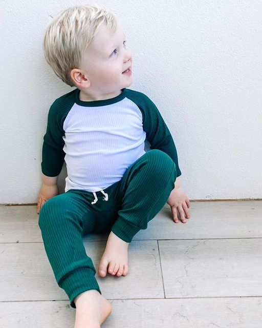 Zestaw ubrań dla małego chłopca 6M-4Y z długim rękawem: top, spodnie - jesienne trendy, kontrastowy kolor, elastyczne długie spodnie - Wianko - 37