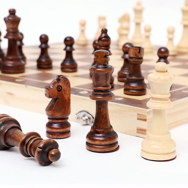Zestaw magnetycznych szachów na składanej szachownicy dla dzieci i dorosłych - Wianko - 5