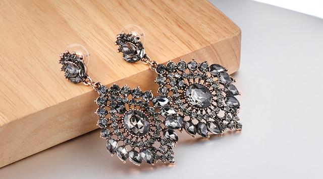 Kinel Indian kolczyki - antyczny złoty kolor - moda dla nowożeńców - biżuteria handmade - Wianko - 20
