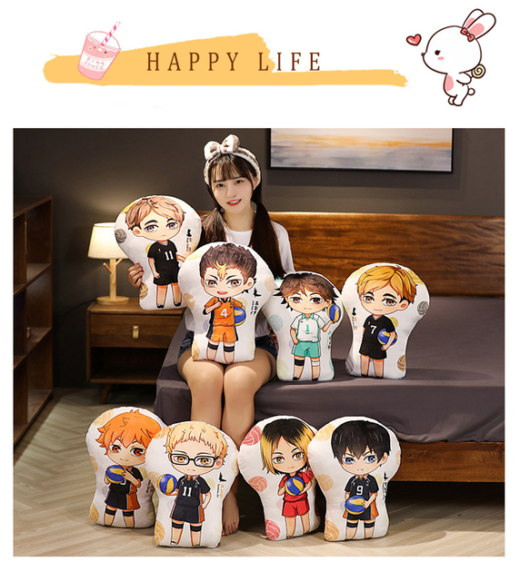 30cm Haikyuu pluszowe zabawki - lalki Hinata Shoyo, Kageyama, Oikawa Tooru, Kozume Kenma, miękkie poduszki dla dzieci, prezent dla dziecka z serialu Haikyuu - Wianko - 2