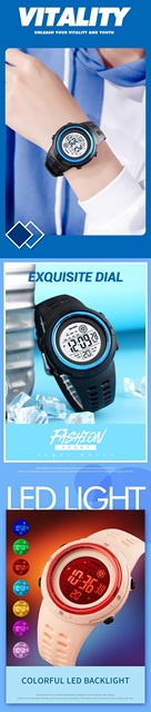 Luksusowy Sportowy Zegarek Cyfrowy z Wyświetlaczem LED dla Chłopców - Wodoodporny Wriswatch - Wianko - 2