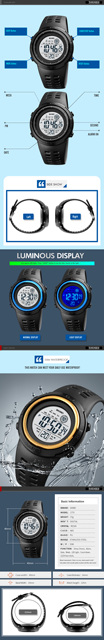 Luksusowy Sportowy Zegarek Cyfrowy z Wyświetlaczem LED dla Chłopców - Wodoodporny Wriswatch - Wianko - 3