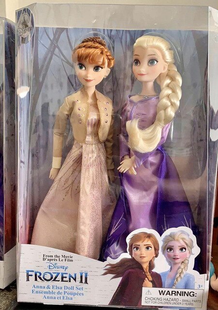 Zabawki Disney Frozen 2 - Figurki Elsa i Anna Kawaii Anime - Kolekcja Modeli Lalek Księżniczek z Ruchomymi Stawami dla Dzieci - Wianko - 1