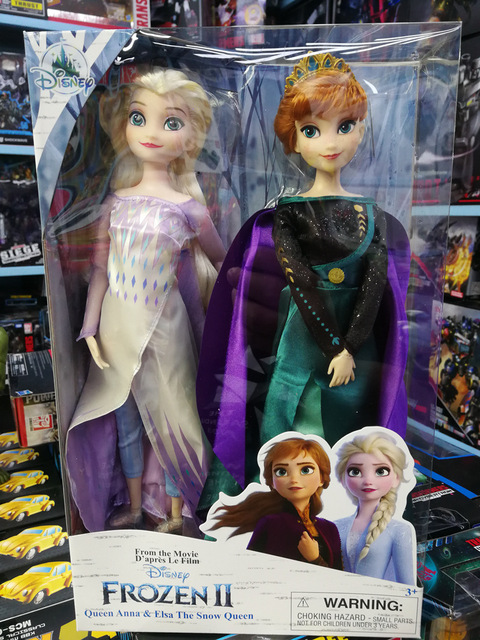 Zabawki Disney Frozen 2 - Figurki Elsa i Anna Kawaii Anime - Kolekcja Modeli Lalek Księżniczek z Ruchomymi Stawami dla Dzieci - Wianko - 2