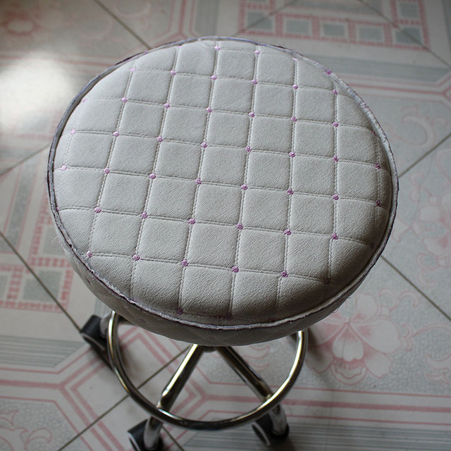 Pokrowiec na elastyczne okrągłe krzesło stołek barowy z obrotowym siedziskiem, bawełniana tkanina, ochrona przed zabrudzeniami, dekoracja hotelowa i salonowa - Wianko - 16