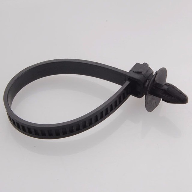 Opaski zaciskowe do kabli, czarne, samoblokujące, wysokiej jakości - 100 sztuk partia 112x2.5mm - Wianko - 1