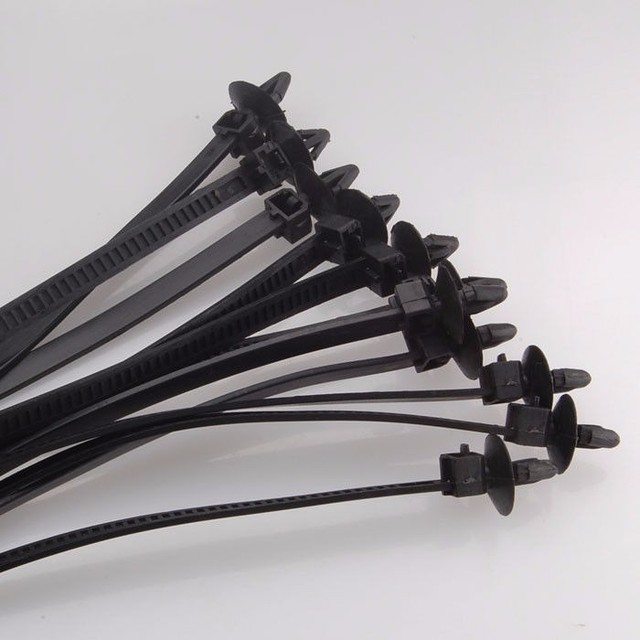 Opaski zaciskowe do kabli, czarne, samoblokujące, wysokiej jakości - 100 sztuk partia 112x2.5mm - Wianko - 2
