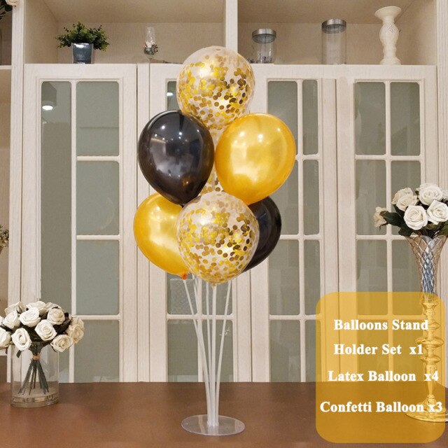 Balony stojak uchwyt kolumna - 7 tubek różnorodnych wzorów - dekoracja na przyjęcie urodzinowe, Baby Shower dla dzieci i dorosłych - Wianko - 13