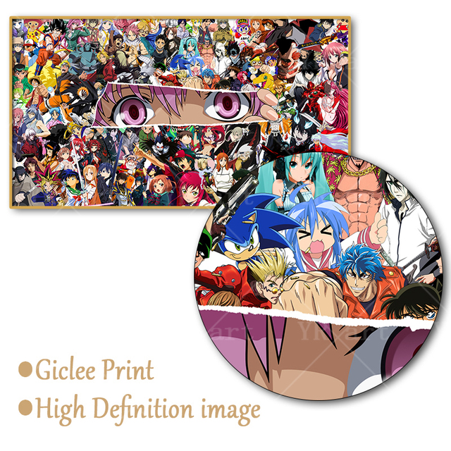 Japońskie Anime - obraz Naruto i Dragon Ball, jednoczęściowy plakat na płótnie dla dzieci, dekoracja do pokoju - nowoczesne malarstwo i kaligrafia - Wianko - 2