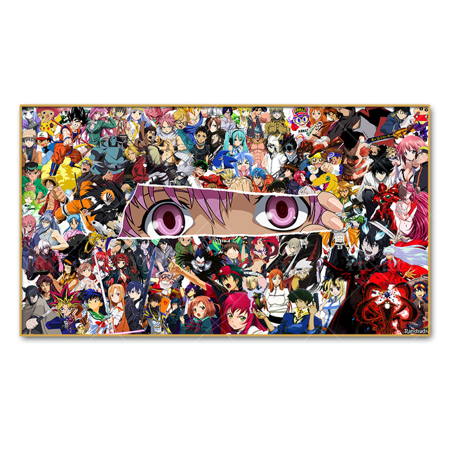 Japońskie Anime - obraz Naruto i Dragon Ball, jednoczęściowy plakat na płótnie dla dzieci, dekoracja do pokoju - nowoczesne malarstwo i kaligrafia - Wianko - 6
