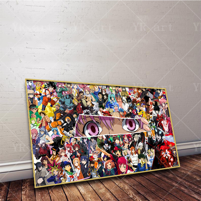 Japońskie Anime - obraz Naruto i Dragon Ball, jednoczęściowy plakat na płótnie dla dzieci, dekoracja do pokoju - nowoczesne malarstwo i kaligrafia - Wianko - 5