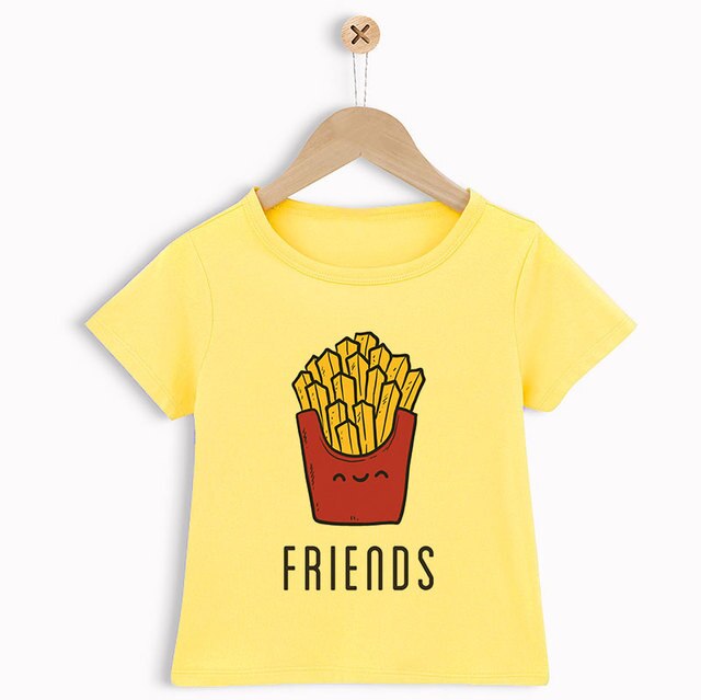 Koszulka dziecięca dziewczęca z nadrukiem Hamburger i balonami, krótki rękaw, rozmiary 2-9 lat - Wianko - 8