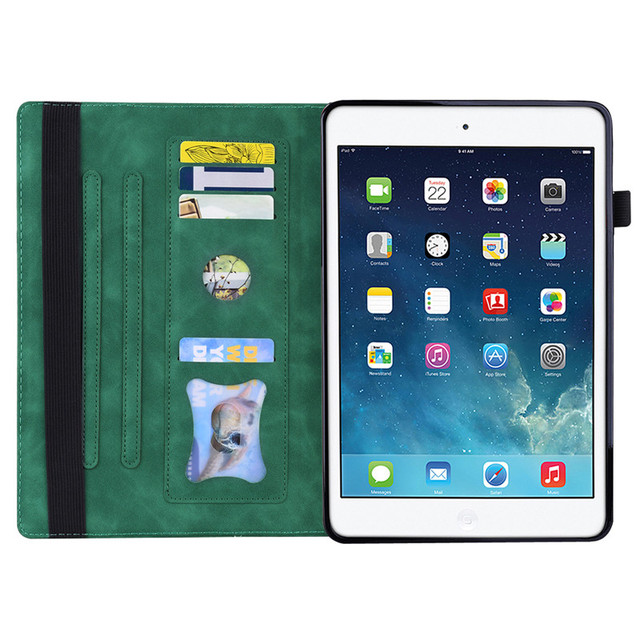 Obudowa na iPad luksusowego portfela z skrzynką, wykonana z wysokiej jakości skóry, dla iPada 9th, 8th, 7th i 6th generacji oraz iPada 9.7 10.2, 5 Mini, 6 Air 3 2 1 - Wianko - 21