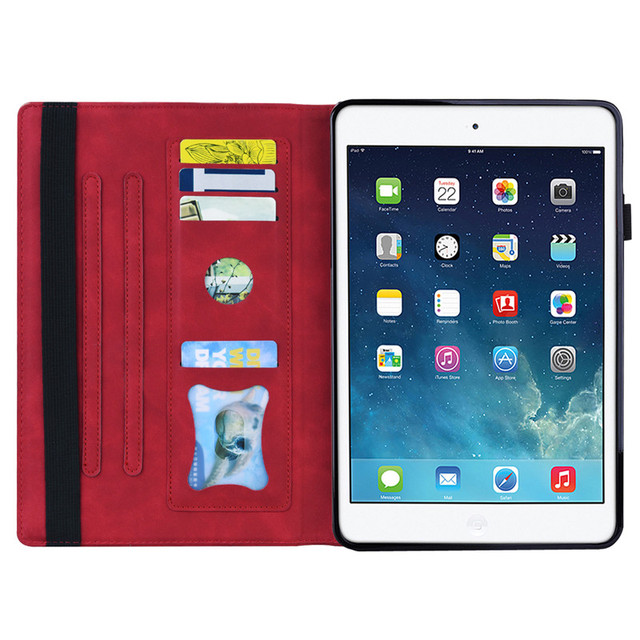 Obudowa na iPad luksusowego portfela z skrzynką, wykonana z wysokiej jakości skóry, dla iPada 9th, 8th, 7th i 6th generacji oraz iPada 9.7 10.2, 5 Mini, 6 Air 3 2 1 - Wianko - 10