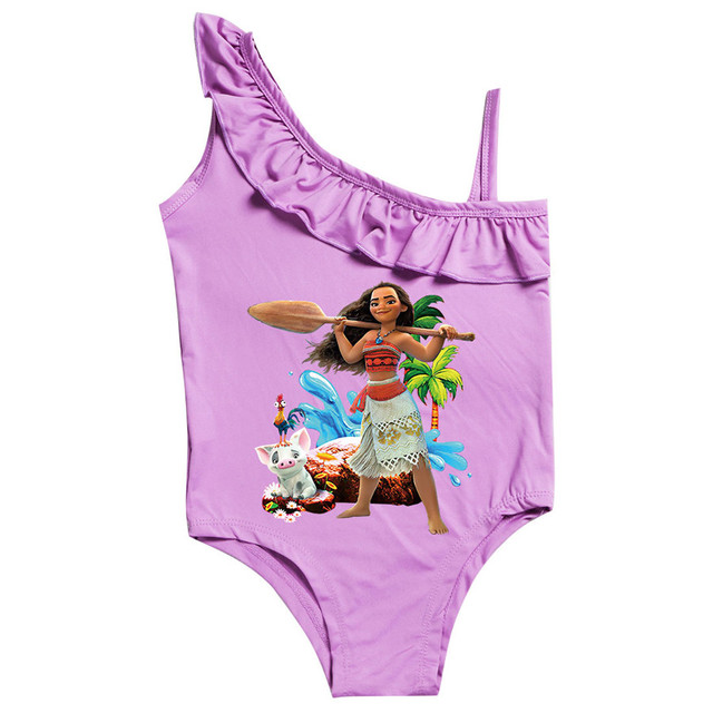 Dziecięcy strój kąpielowy Disney Baby Frozen z nadrukiem postaci Lodu dla dziewczynki z jednowarstwowym jednorożcem - Wianko - 15