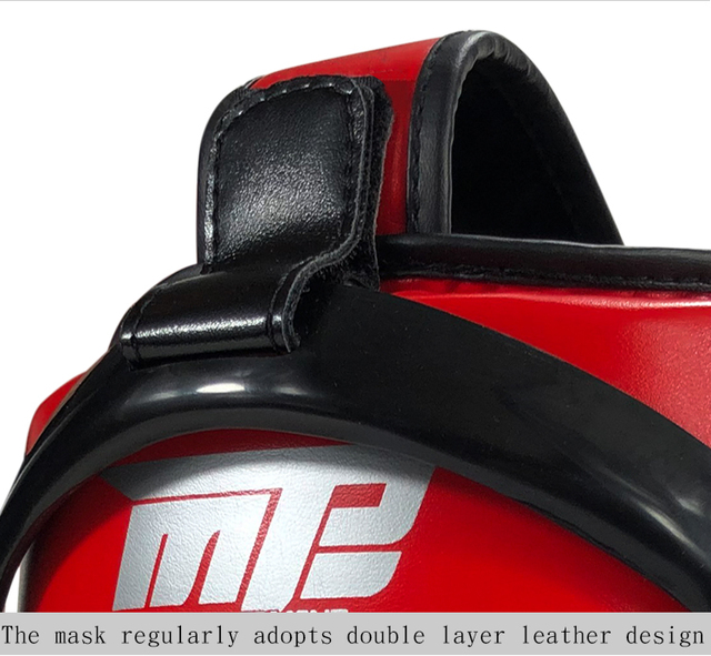 Kask bokserski PU skórzany z ochraniaczem na głowę MMA Muay Thai boks - Wianko - 6