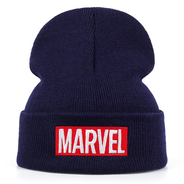 Disney Marvel czapka z dzianiny Anime Cartoon czapki Bonnet mężczyźni kobiety czapka haftowane wełniane czapki zimowe ciepłe Gorras dla paryDisney Marvel czapka dzianinowa Anime Cartoon dla mężczyzn i kobiet z haftem, idealna na zimę - Wianko - 3