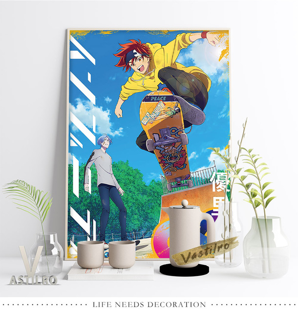 Plakat Cartoon Manga SK∞ - postać z Anime, wydruki artystyczne na płótnie, malarstwo, deskorolka sport, Home Decor, prezent, obraz ścienny - Wianko - 6