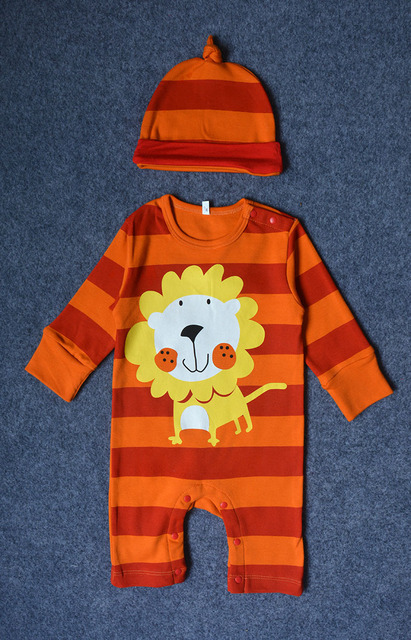 Kombinezon jednoczęściowy dla chłopca i dziewczynki z długim rękawem, kapeluszem i wzorem kreskówkowego tygrysa lub krokodyla - stylowe ubrania na jesień - Wianko - 11