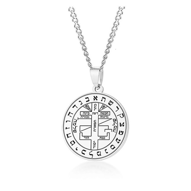 Naszyjnik pieczęć siedmiu archaniołów Salomona - amulet kabalistyczny dla kobiet i mężczyzn, biżuteria - Wianko - 19