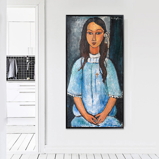 Amedeo Modigliani - Portret Alice Cross Girl | Obraz olejny na płótnie | Dekoracja do salonu - Wianko - 9