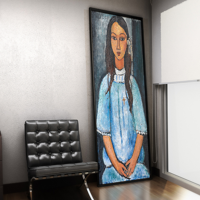 Amedeo Modigliani - Portret Alice Cross Girl | Obraz olejny na płótnie | Dekoracja do salonu - Wianko - 8