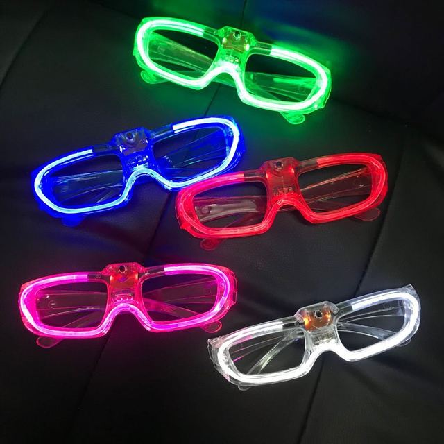 Migające okulary świetlne Neon Flash na Boże Narodzenie, Nowy Rok, urodziny - dekoracja imprezowa - Wianko - 14
